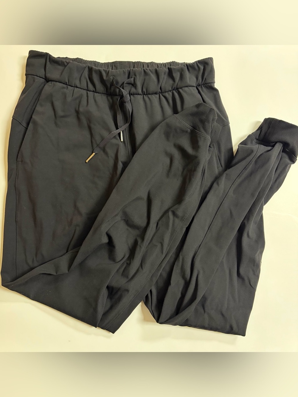 2. Size 4 LULULEMON Black On The Fly Joggers